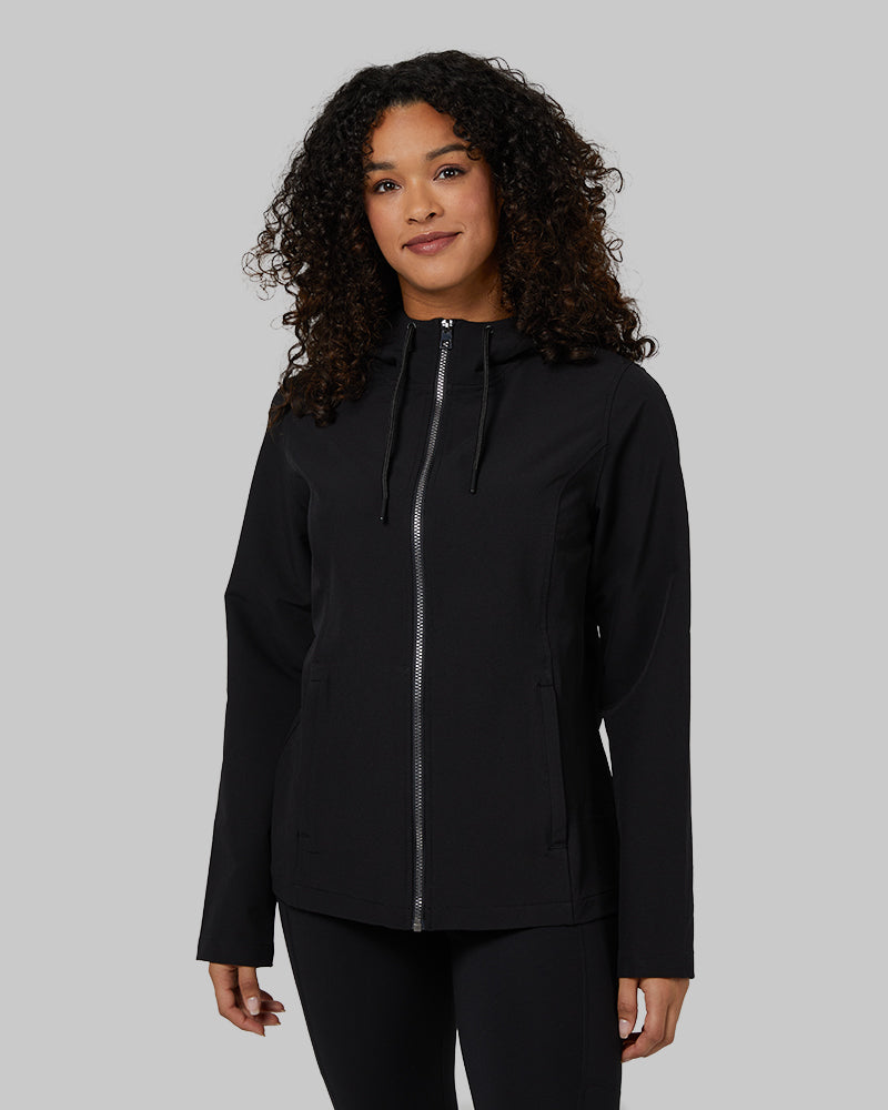 WOMEN'S HOODED WINDBREAKER JACKET