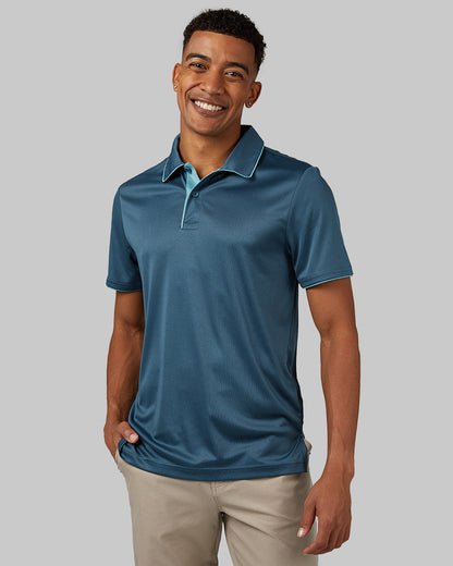 MEN'S STRETCH FLOW TIPPED POLO
