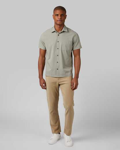 MEN'S CASUAL SHORT SLEEVE DRESS SHIRT