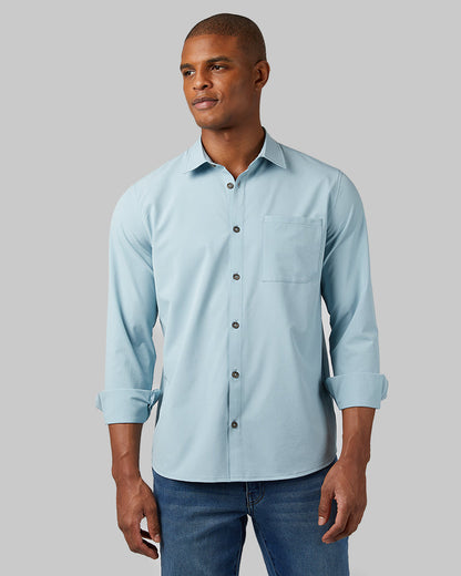 MEN'S CASUAL LONG SLEEVE DRESS SHIRT