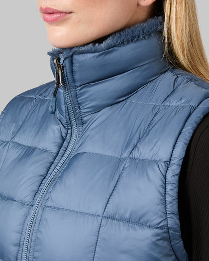 WOMEN'S REVERSIBLE LUXE FUR-LINED VEST