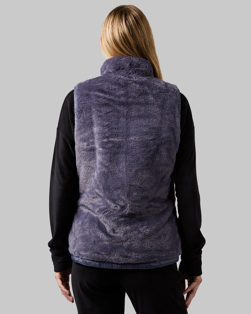 WOMEN'S REVERSIBLE LUXE FUR-LINED VEST