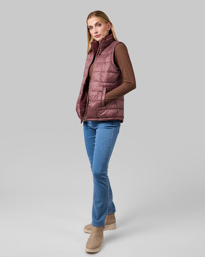WOMEN'S REVERSIBLE LUXE FUR-LINED VEST