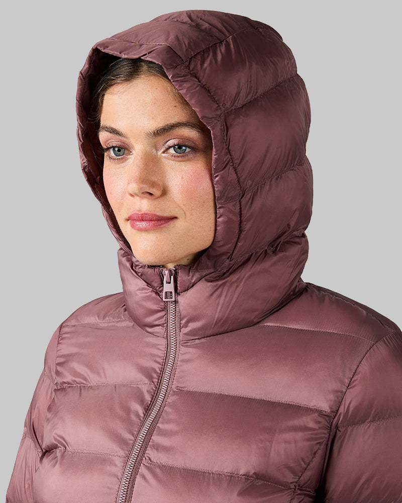 WOMEN'S LIGHTWEIGHT PACKABLE HOODED JACKET