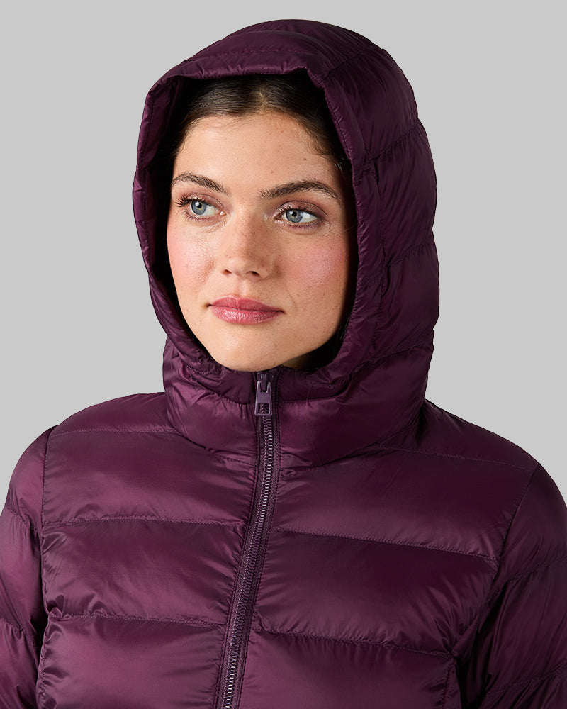 WOMEN'S LIGHTWEIGHT PACKABLE HOODED JACKET