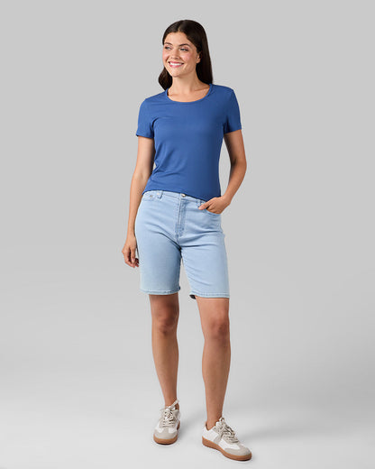 WOMEN'S SOFT RIB FITTED T-SHIRT