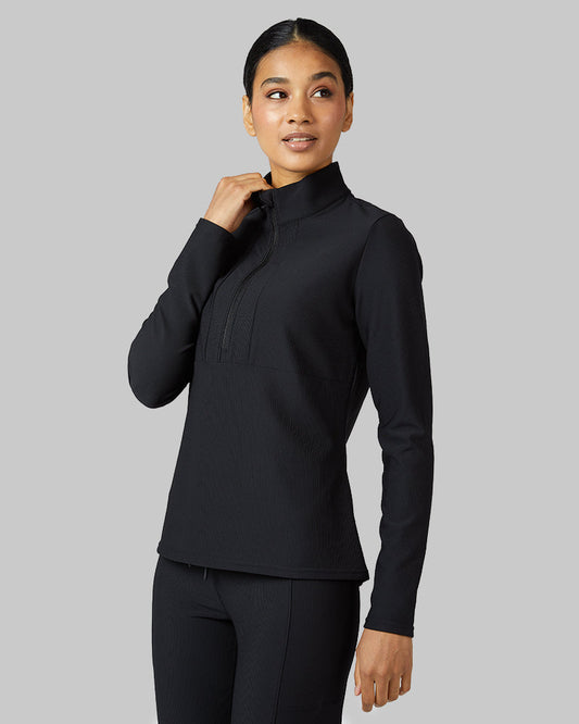 WOMEN'S ACTIVE RIB ½ ZIP TOP