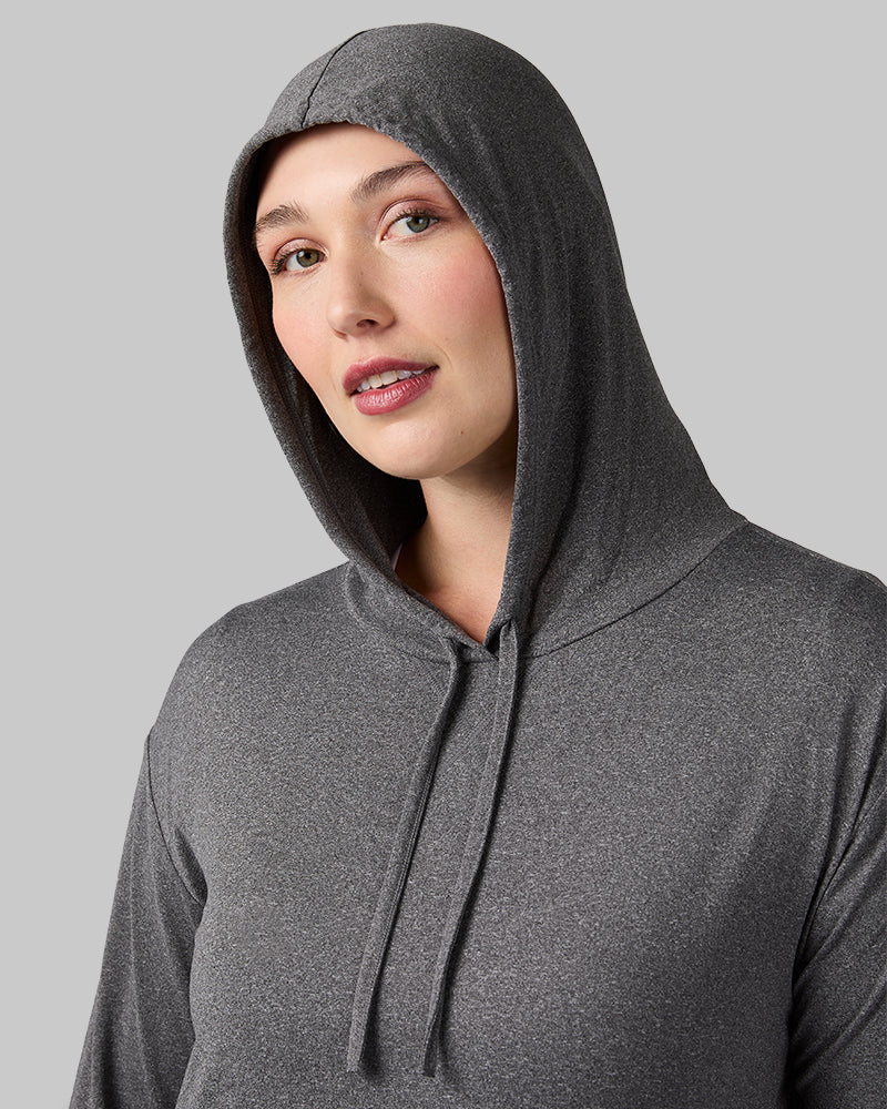 WOMEN'S COOL LONG SLEEVE HOODED T-SHIRT