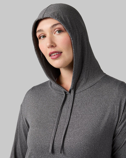 WOMEN'S COOL LONG SLEEVE HOODED T-SHIRT