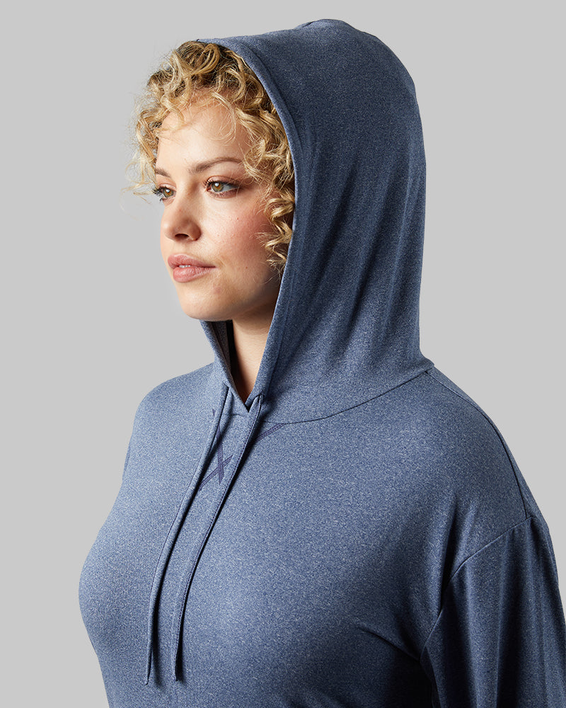 WOMEN'S COOL LONG SLEEVE HOODED T-SHIRT