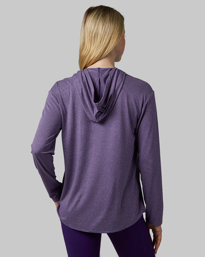WOMEN'S COOL LONG SLEEVE HOODED T-SHIRT
