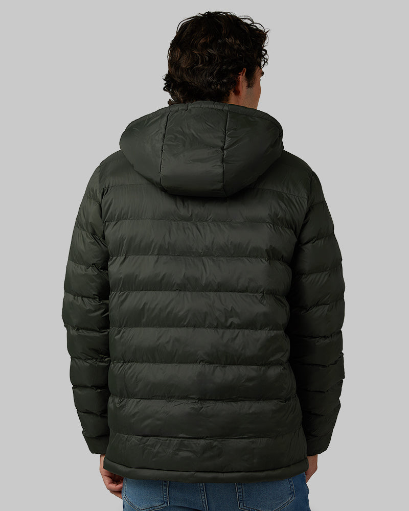 MEN'S HOODED SHERPA-LINED JACKET
