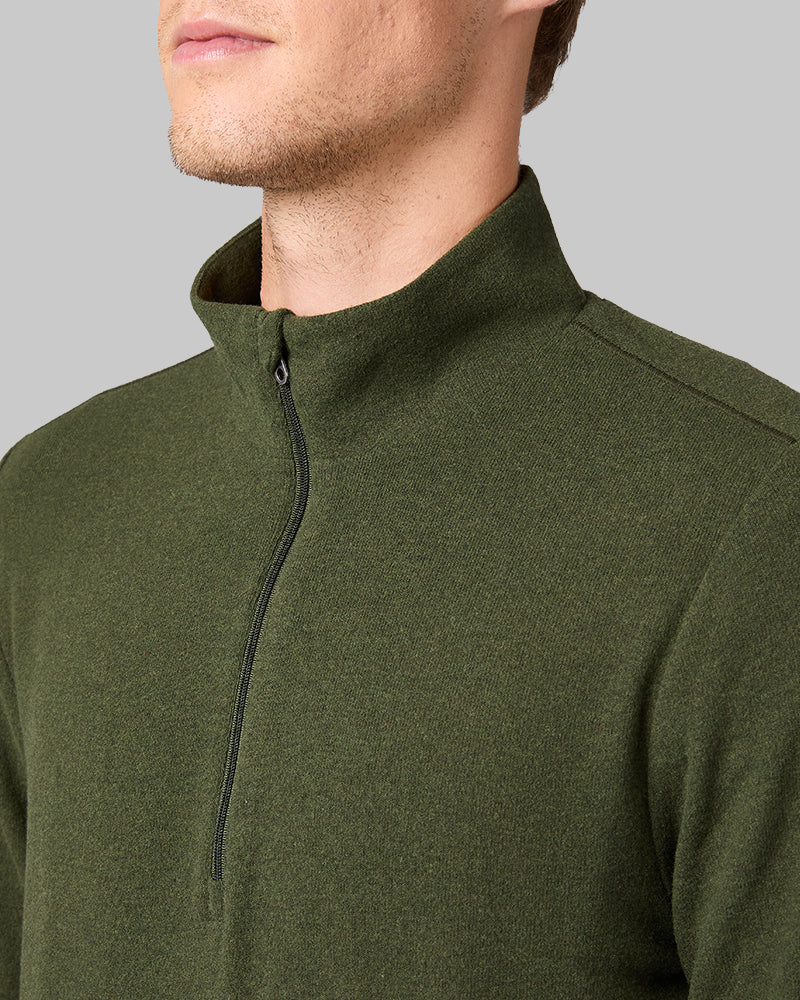 MEN'S SWEATER KNIT 1/4 ZIP TOP