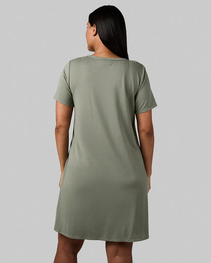 WOMEN'S SOFT KNIT POCKET DRESS