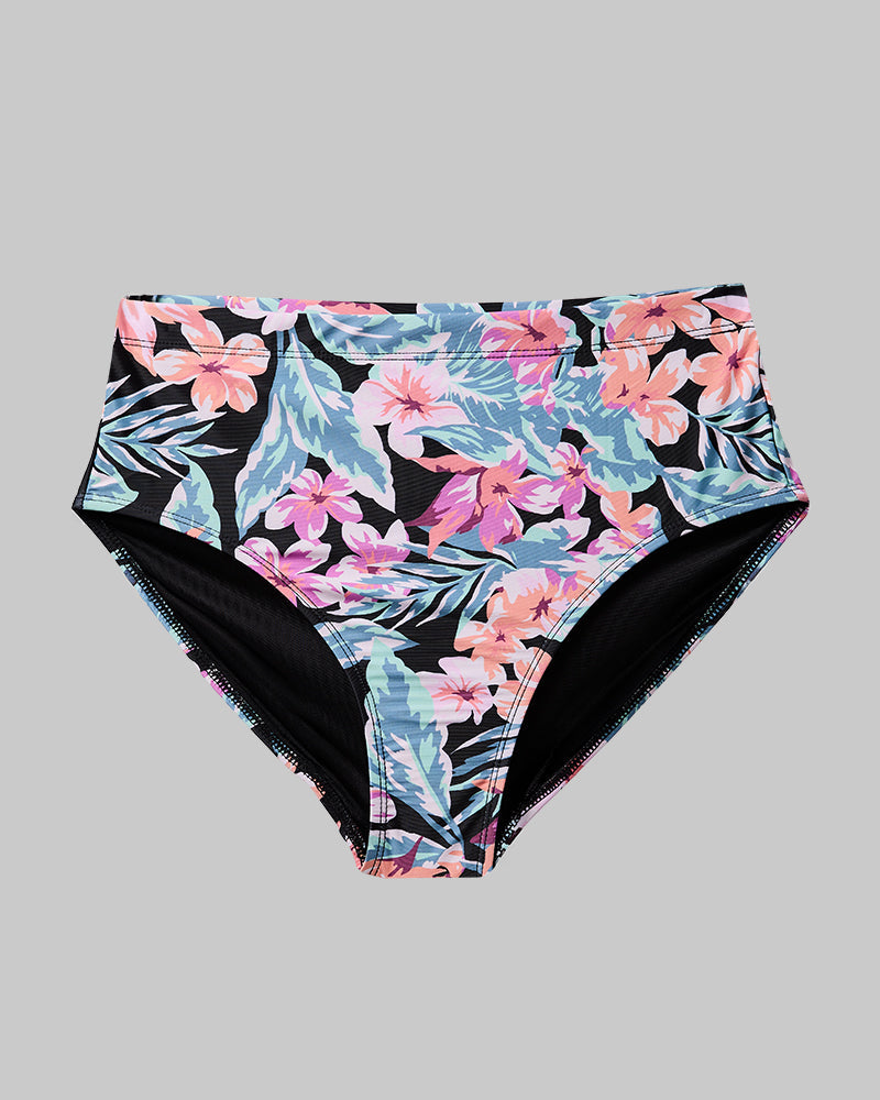 WOMEN'S HIGH-WAIST BIKINI SWIM BOTTOM