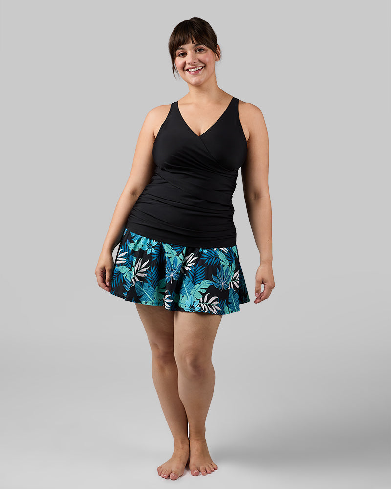 WOMEN'S FITTED RUCHED SWIM TANKINI