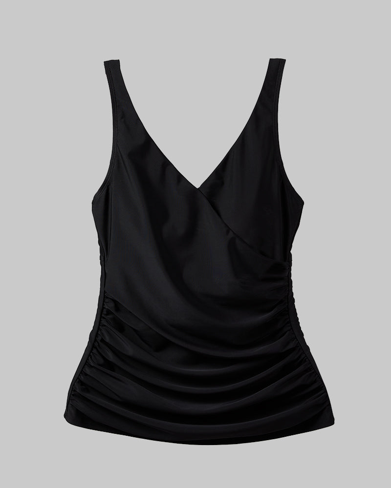 WOMEN'S FITTED RUCHED SWIM TANKINI