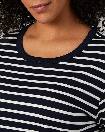 WOMEN'S LUXE KNIT 3/4 SLEEVE T-SHIRT