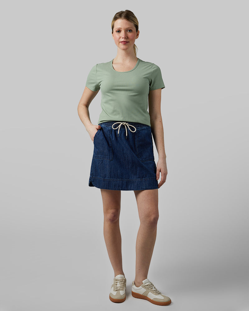 WOMEN'S FEATHERWEIGHT DENIM SKORT