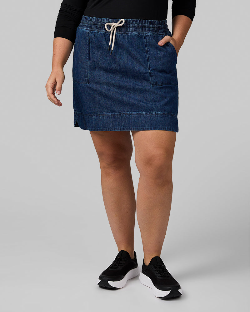 WOMEN'S FEATHERWEIGHT DENIM SKORT