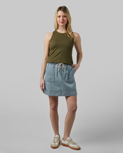 WOMEN'S FEATHERWEIGHT DENIM SKORT