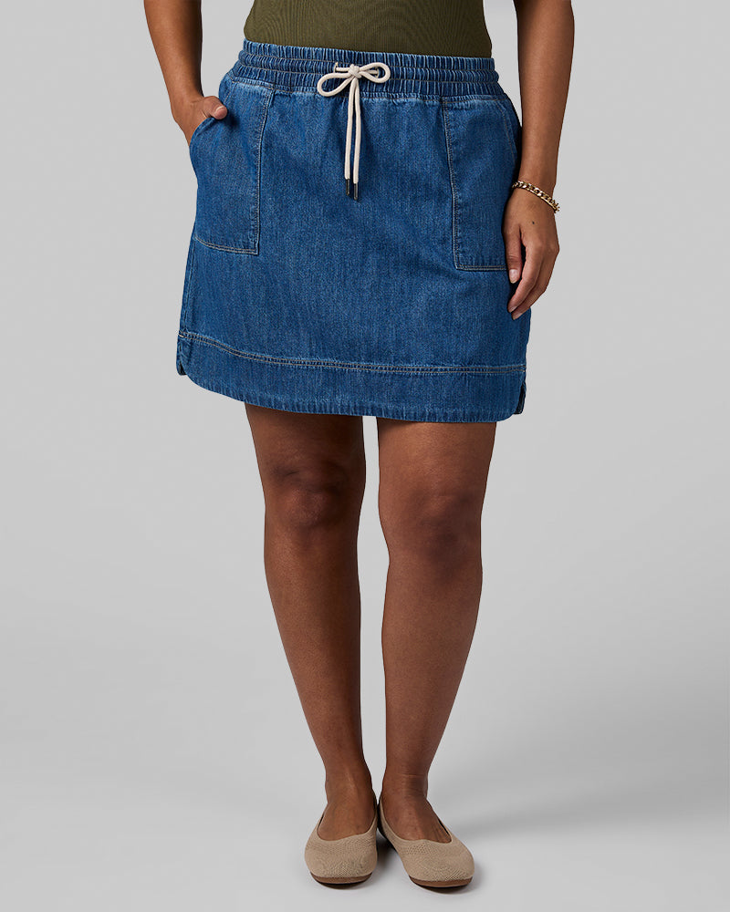 WOMEN'S FEATHERWEIGHT DENIM SKORT