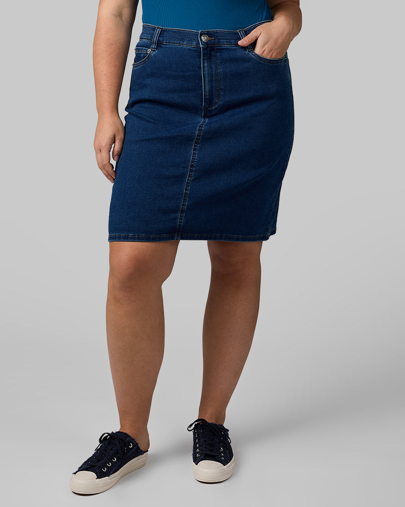 WOMEN'S STRETCH COMFORT JEAN SKIRT