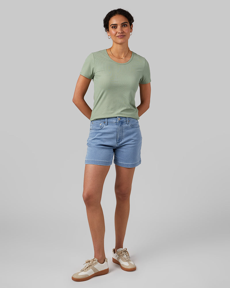WOMEN'S STRETCH COMFORT JEAN 5-INCH SHORT