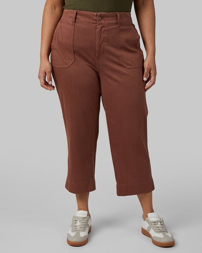 WOMEN'S MINI KNIT TWILL CAPRI