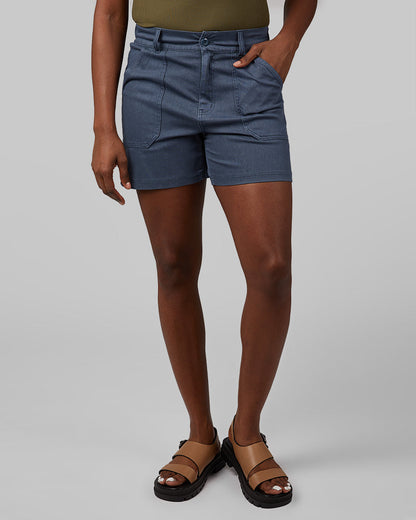 WOMEN'S MINI KNIT TWILL 5-INCH SHORT