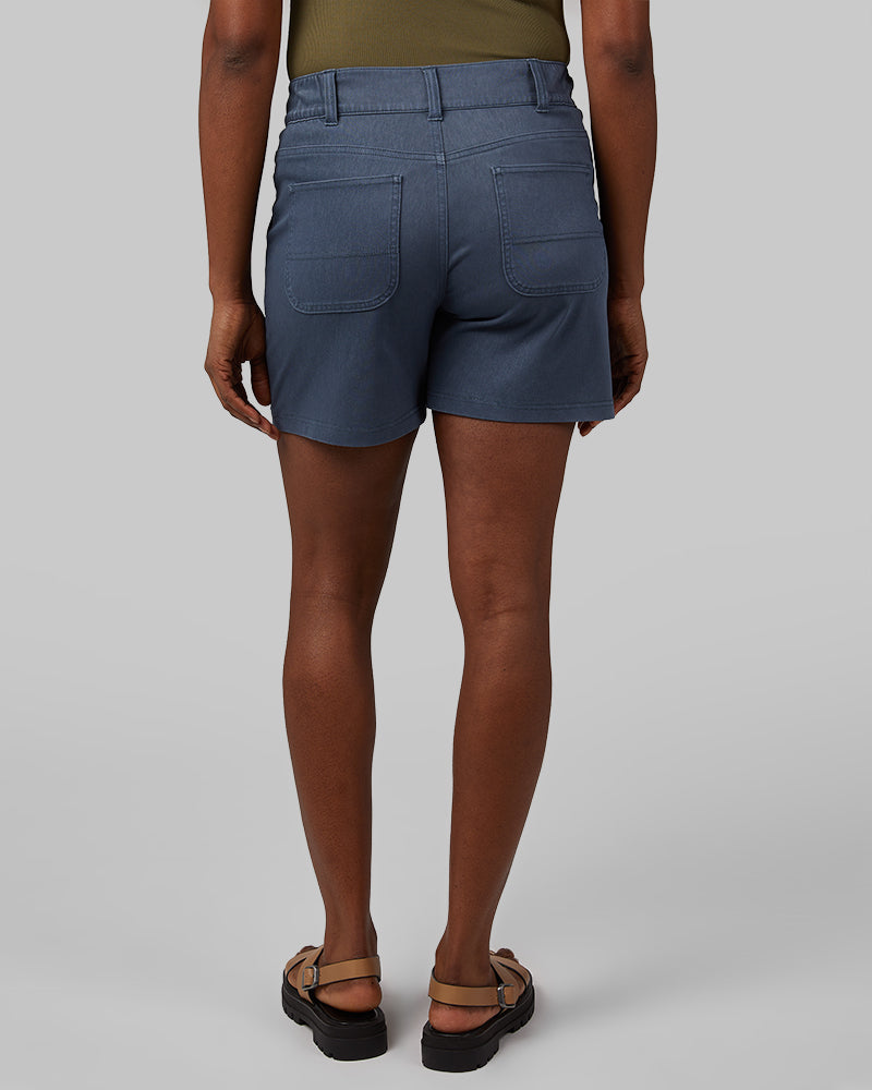 WOMEN'S MINI KNIT TWILL 5-INCH SHORT