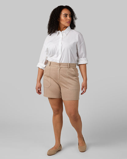 WOMEN'S MINI KNIT TWILL 5-INCH SHORT