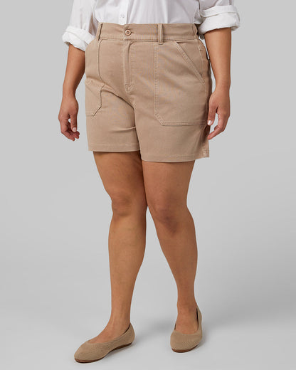 WOMEN'S MINI KNIT TWILL 5-INCH SHORT
