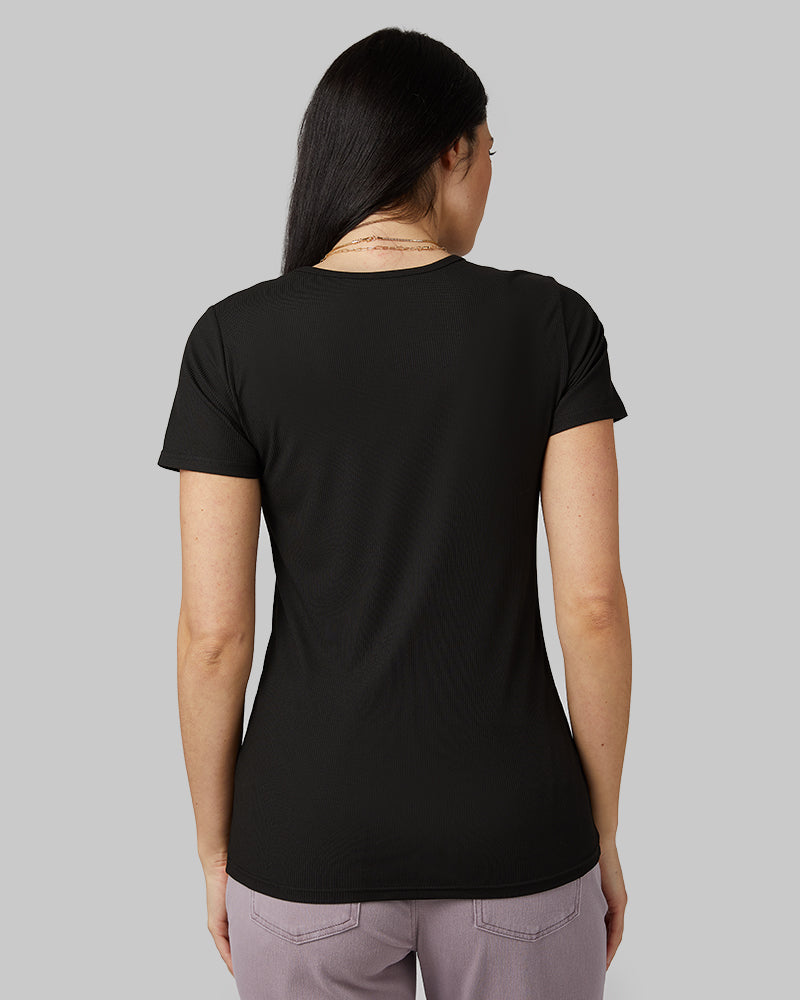 WOMEN'S SOFT RIB FITTED T-SHIRT