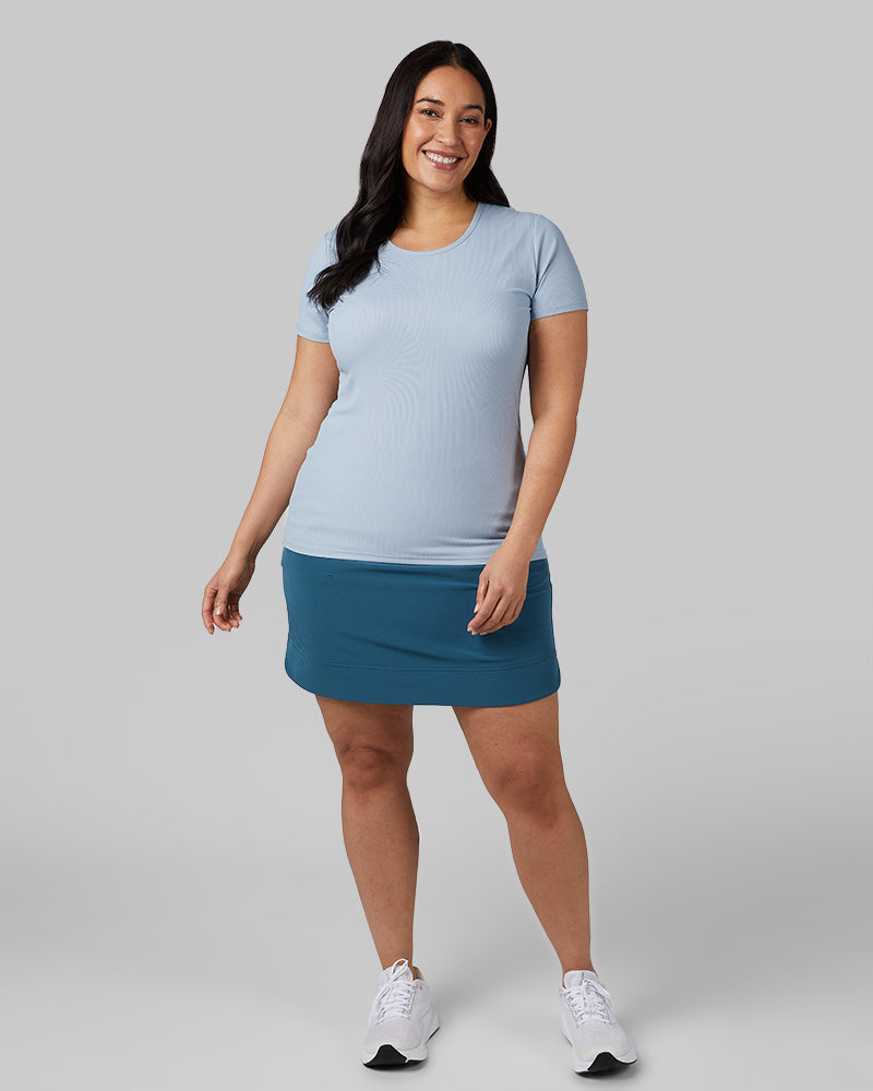 WOMEN'S SOFT RIB FITTED T-SHIRT
