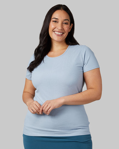 WOMEN'S SOFT RIB FITTED T-SHIRT