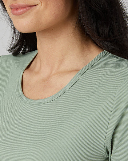 WOMEN'S SOFT RIB FITTED T-SHIRT