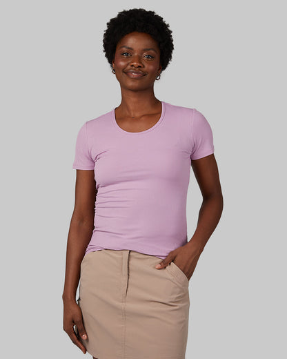 WOMEN'S SOFT RIB FITTED T-SHIRT