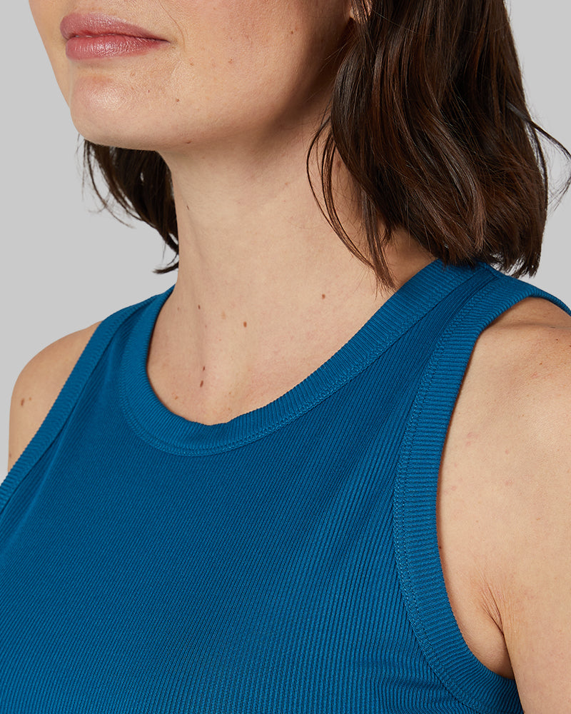 WOMEN'S SOFT RIB HIGH NECK TANK