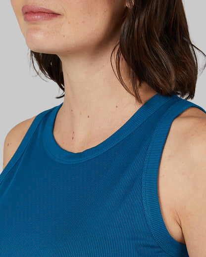 WOMEN'S SOFT RIB HIGH NECK TANK