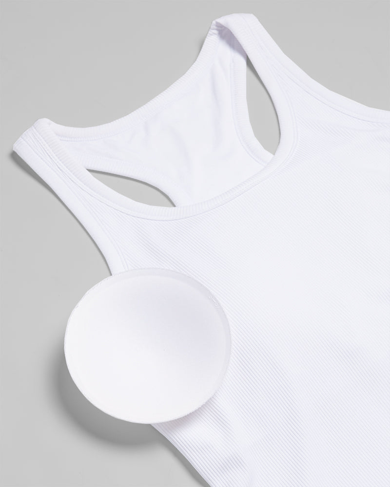 WOMEN'S SOFT RIB RACERBACK BRA TANK