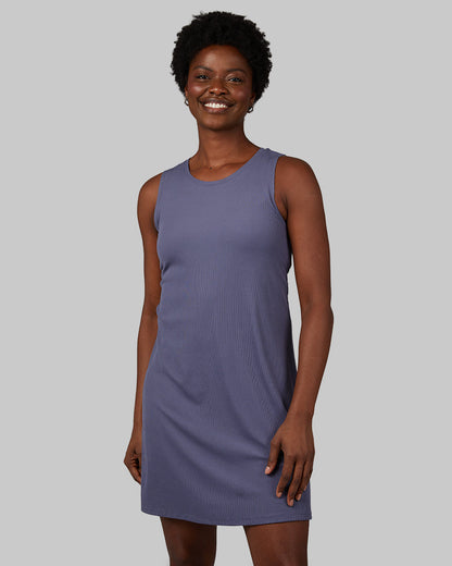 WOMEN'S SOFT RIB TANK SWING DRESS