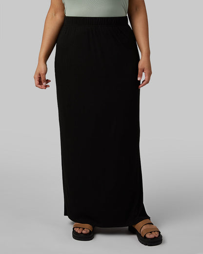 WOMEN'S SOFT RIB MAXI SKIRT