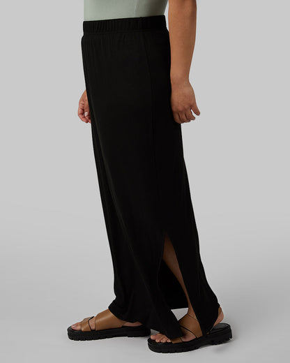 WOMEN'S SOFT RIB MAXI SKIRT