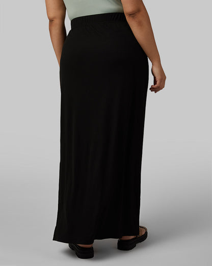 WOMEN'S SOFT RIB MAXI SKIRT