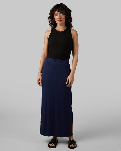 WOMEN'S SOFT RIB MAXI SKIRT