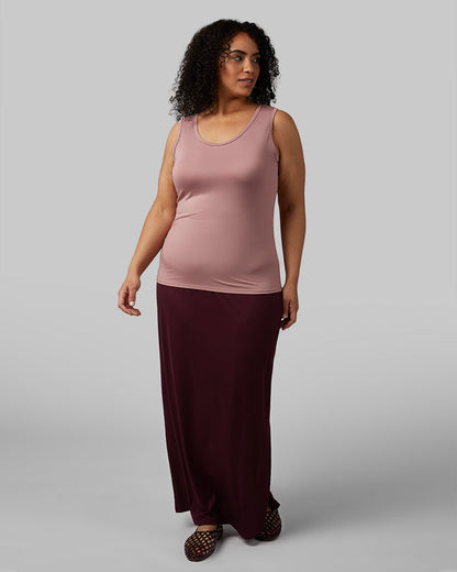 WOMEN'S SOFT RIB MAXI SKIRT
