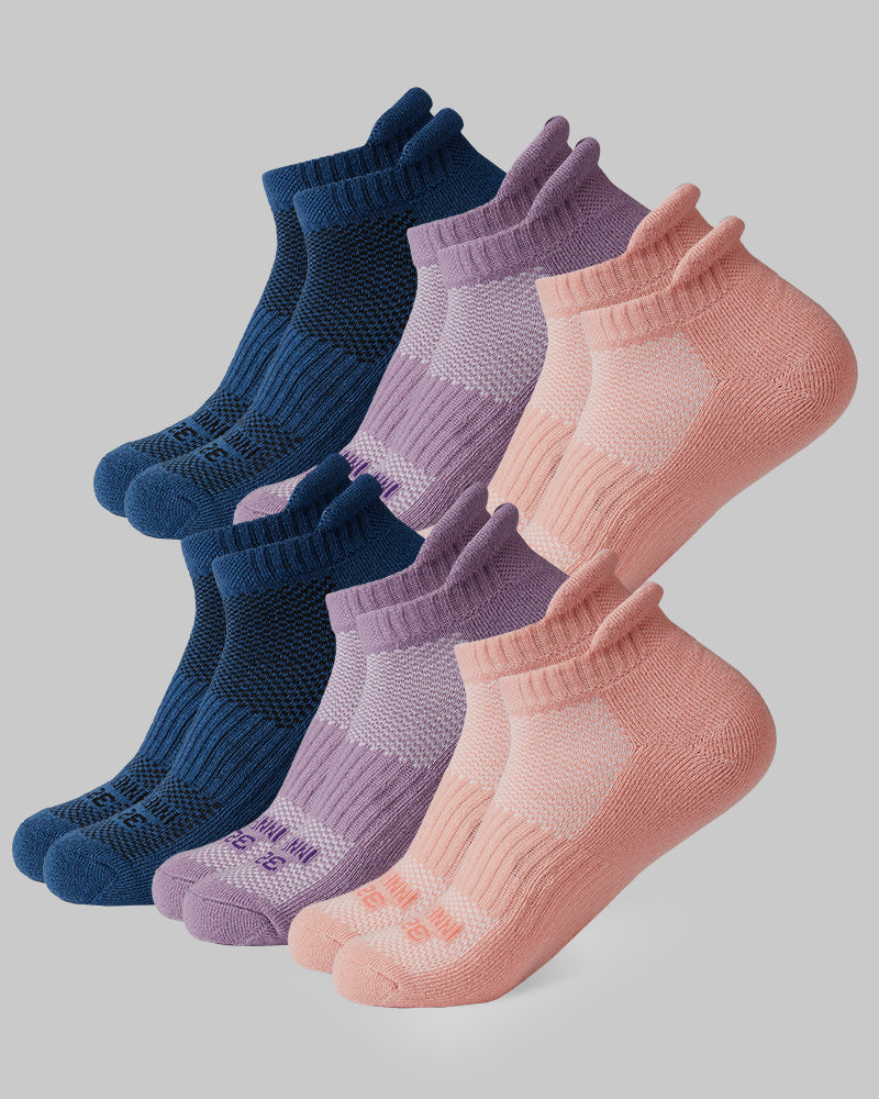 WOMEN'S 6-PACK COOL COMFORT ANKLE RUNNING SOCKS