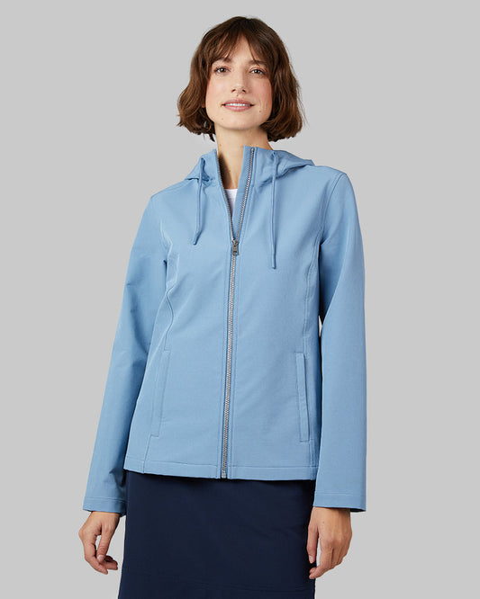 WOMEN'S HOODED WINDBREAKER JACKET