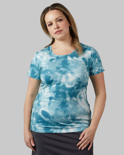 WOMEN'S COOL PRINTED FITTED T-SHIRT